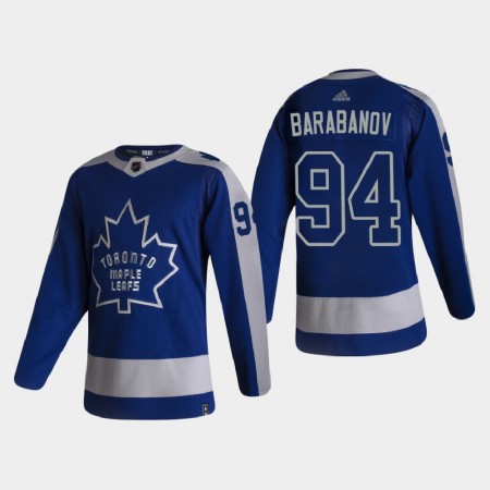 Toronto Maple Leafs Alexander Barabanov 94 2020-21 Reverse Retro Authentic Shirt - Mannen